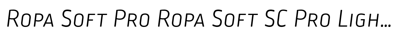 Ropa Soft Pro Ropa Soft SC Pro Light Italic image